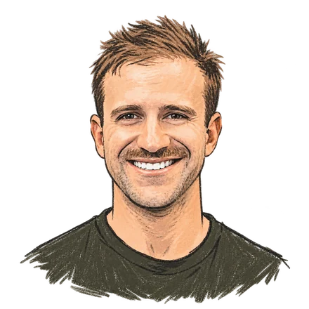 Illustrated portrait of Ethan Steininger